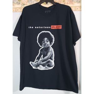 The Notorious BIG Black XL Casual Music Hip Hop Gangsta Rap Legend Shirt